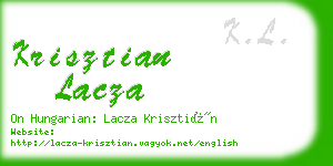 krisztian lacza business card